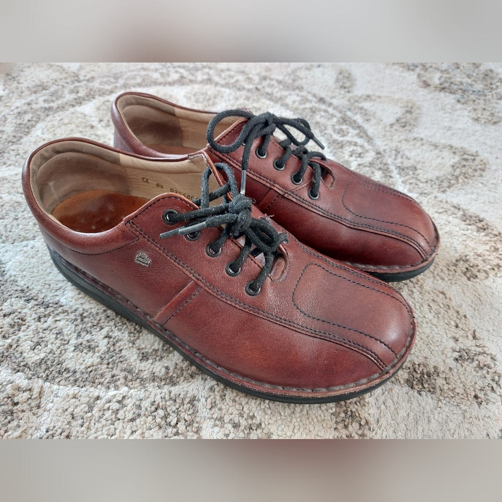 Finn Comfort Germany Leather Men's Laceup Loafers Size 8 1/2